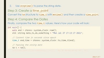 Comparing Dates with C+ +  chrono Library