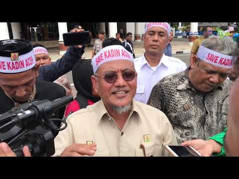 Demonstran Minta Musprov Kadin Aceh Dibatalkan