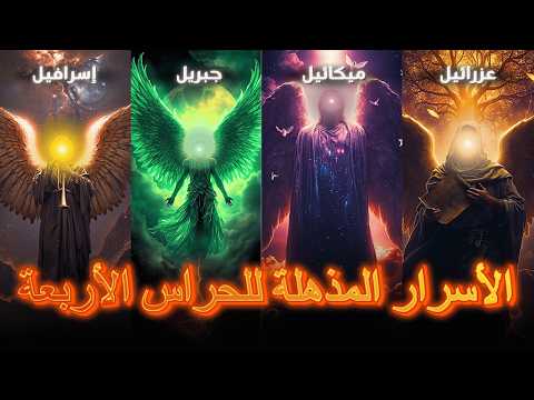 الملائكة الأربعة ملك واقف منذ آلاف السنين والصور بشفتيه والآخر يراقبك 40 مرة يوميا