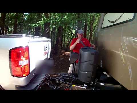 How to disconnect your hitch from the truck and camper trailer