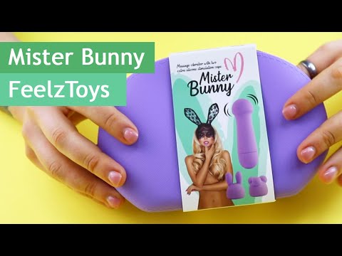 FeelzToys Mister Bunny: мини-вибратор с двумя насадками