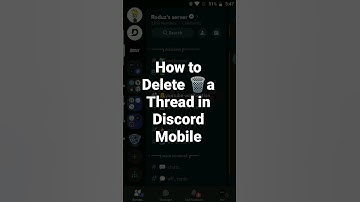How to Delete 🗑️a Thread in Discord Mobile #roduz #discord #delete #threads #thread #how #howto