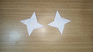 how to make ninja Star ⭐😍||easy way to make ninja Star ✨#subscribe #craftvideos