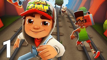 Subway Surfers Gameplay Walkthrough Part 1 - Tutorial (iOS/Android Games)