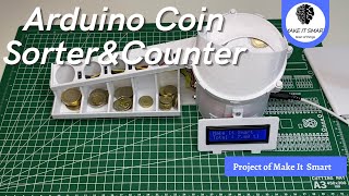 DIY Arduino Coin Sorting and Counting Machine V2 #arduino #coin #diy