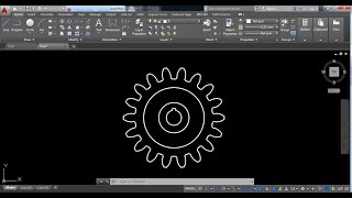 AutoCAD Tutorial  How to make Gear