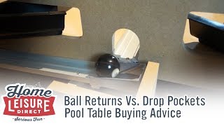 What is the Difference Between Drop Pockets and a Ball Return? - Pool Table Buying Advice