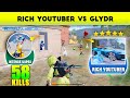 😱 Most Pro Rich Youtubers Squad Rushed On Me ( 0.01% Reflexes ) 🔥| Glydr Games