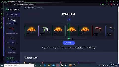 opening daily free cases in csgocases.com untill i get a knife pt.12