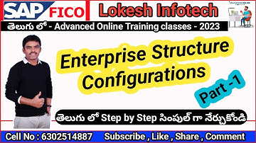 Enterprise Structure Configuration in SAP FICO S4 HANA | Part - 1 | By Lokesh