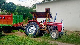 Massey Ferguson 7250 DI Stick in mud |massey Tractor powerfull Tractor videos MVKT