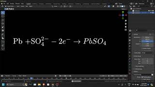 Chemistry Formula Animation (Like Manim) in Blender [Testing] screenshot 3