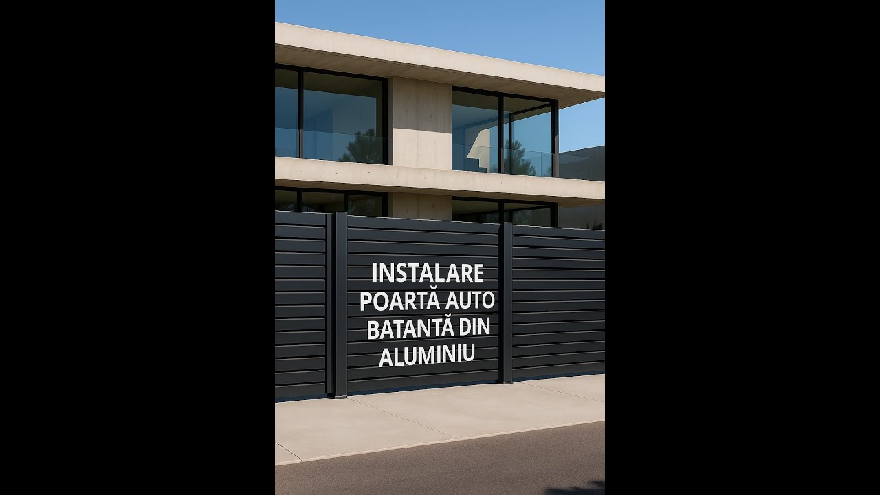 Instalare Poartă Auto Batantă din Aluminiu | Rapid, Rezistent, Elegant — film de montaj Virtuoso