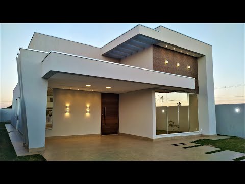 Casa Térrea MODERNA ALTO PADRÃO, Projeto Moderno, Tour Completo, Condomínio Fechado em Brasília/DF