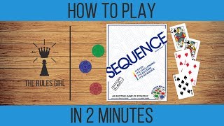 How to Play Sequence in 2 Minutes - The Rules Girl Resimi