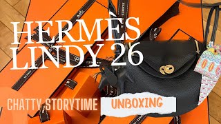 Hermes Unboxing 🦄🦄 Dream Bag Lindy 26, what fits