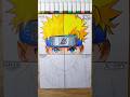 one drawing, But 4 💫 Different styles 💫 (Part2)Naruto Uzumaki: #shorts #art