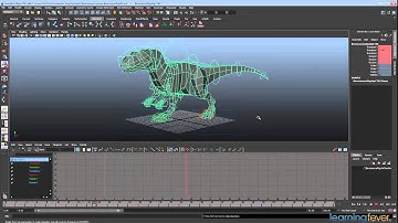 Animating a Dinosaur in Maya Step 1 of 15