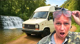 Our SECRET WATERFALL Pub Park Up Revealed | Vanlife UK