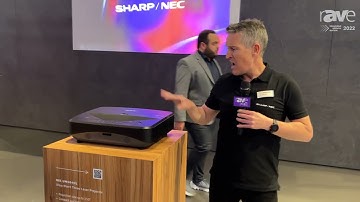 ISE 2022: Sharp/NEC Discusses UM504HL Ultra-Short-Throw 5K-ANSI Lumen Laser Projector