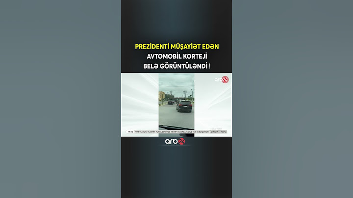 ABŞ-də Prezident İlham Əliyevi müşayiət edən avtomobil korteji belə görüntüləndi