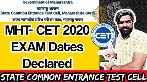 MHT-CET 2020 Exam Dates Finally Declared | Dr. Yaseen