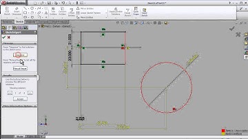 28- SOLIDWORKS SKETCH TUTORIAL: ADD RELATION - OVER DEFINE - FIX IT