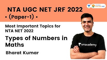 Types of Numbers in Maths | Most Important Topics for NTA 2022 | Bharat Kumar