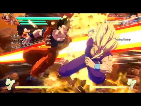 Teen gohan ADVANCED optimal flying kick ninja dash kick move tech stutter step tutorial DBFZ