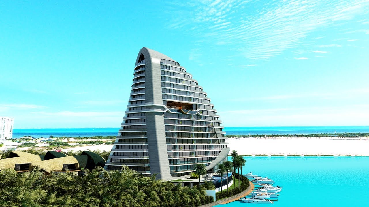New Condos for Sale at Shark Tower, Cancun in Mexico YouTube