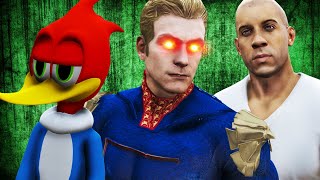 GTA V PC - Pica-Pau, Capitão Pátria, Vin Diesel e Mais (MODS)