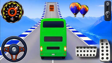 Ramp Stunt : Bus Game Mega Stunt - Impossible Mega track Racing Simulator 2025 #busgame