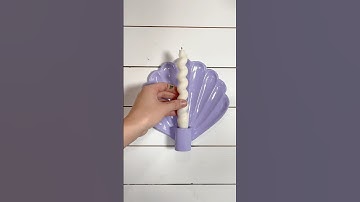 How to Make Shell Sconce Wall Décor🐚✨ #diy #sculpd #diycrafts #pottery #clay #giftideas #clayart