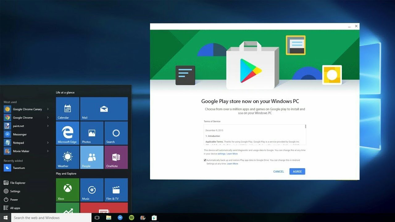 google play store app install for windows tablet