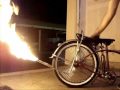 first lowrider bike with air bags and shoots fire