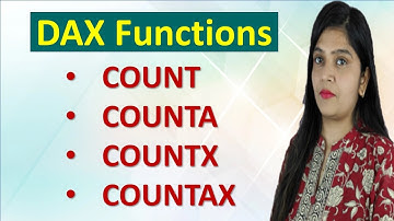 Power BI Dax function | Count , CountA , CountX , CountAX | Power BI Dax Tutorial for Beginners