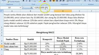 Cara Menghitung WACC