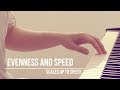 How to Bring Scales up to Speed - evenness and strength in fast scales - piano masterclass