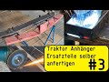 Traktor Anhänger zerbrochen! Selber reparieren 👍 Jetzt wird ein neuer Querträger hergestellt.