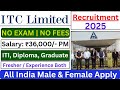 ITC Limited भर्ती 2025: नौकरी के अवसर 🏢