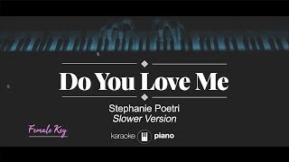 Do You Love Me (FEMALE KEY) Stephanie Poetri (KARAOKE PIANO)