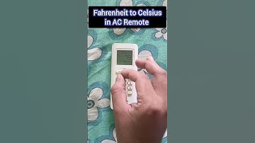 Fahrenheit to Celsius in AC Remote #fahrenheit #celsius #shorts #acremote