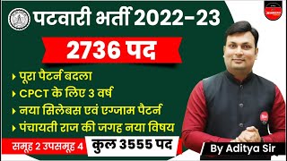 MP Patwari Vacancy 2022 | MP Patwari Notification 2022 | Patwari 2022 New Syllabus | By Aditya Sir