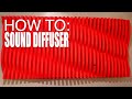 How to wood sound diffuser art