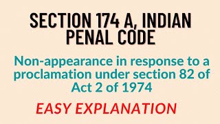 Section 174 A, IPC