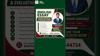 CSS English Essay Live Batch & Evaluation Session | Link in description