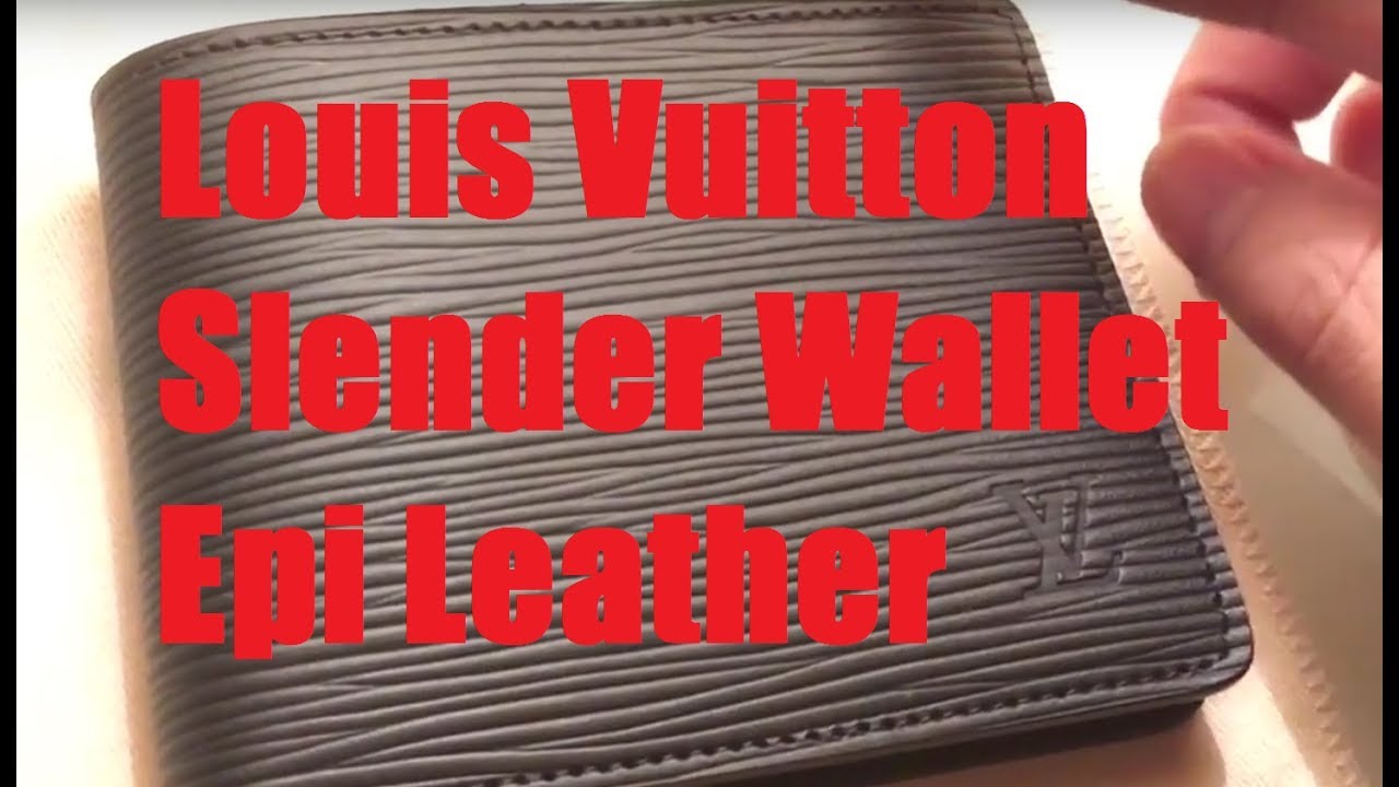 Unboxing and Review: €355 Louis Vuitton Slender Wallet Epi Leather (Black)  