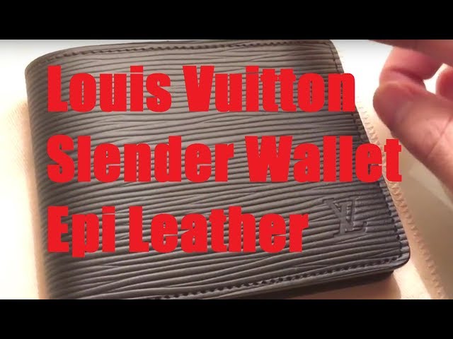 LV Slender Wallet Epi Leather Black - Kaialux