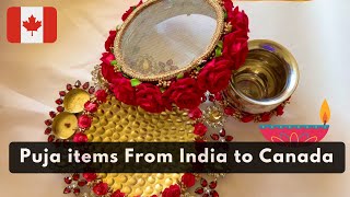 Puja essentials from India to Canada | what to pack for Indian festival in Canada ? by Blossom Valley SK 131 views 11 months ago 6 minutes, 49 seconds
