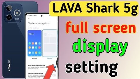 how to display full screen on Lava shark 5g | Lava shark 5g full screen display settings